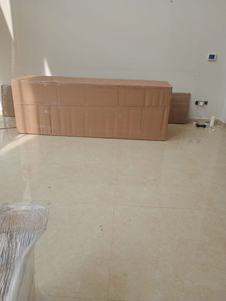 furniture professionally packed by movers near me in Abu Dhabi