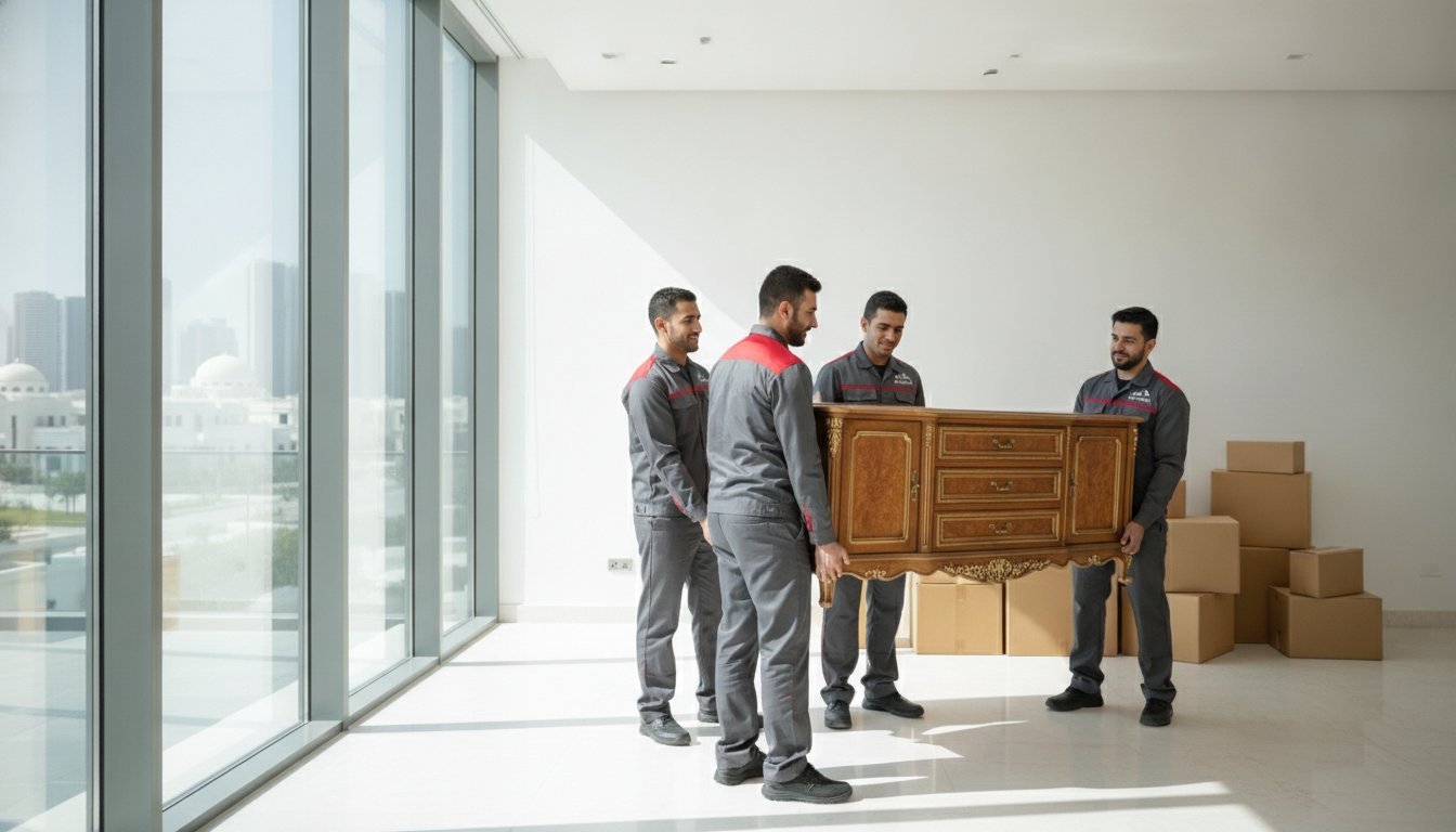 Villa moving cost in Abu Dhabi — Expert Furniture Movers truck